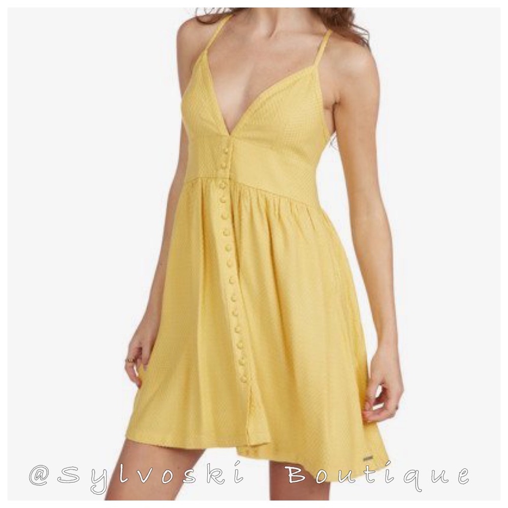 🔥ROXY Golden Lights Strappy Dress NWT - Picture 3 of 6